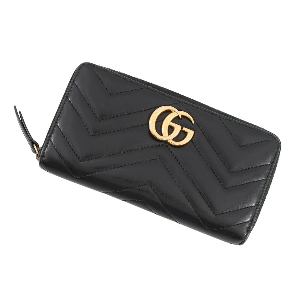 Gucci GG Marmont Zip Around Wallet Quilted Long